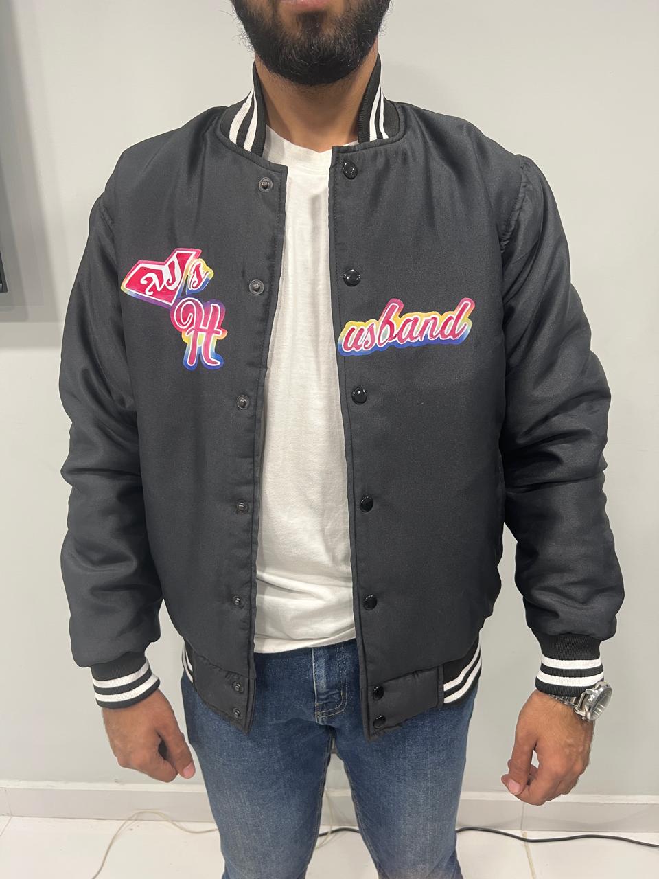 WrestlePalooza Indianapolis CM Punk AJ Lee Husband Black Satin Varsity Jacket