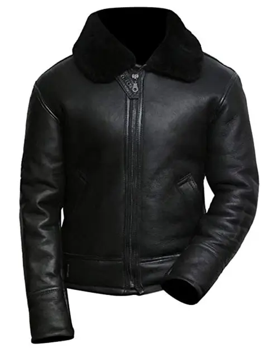 Mens Aviator B3 Shearling Sheepskin Jacket