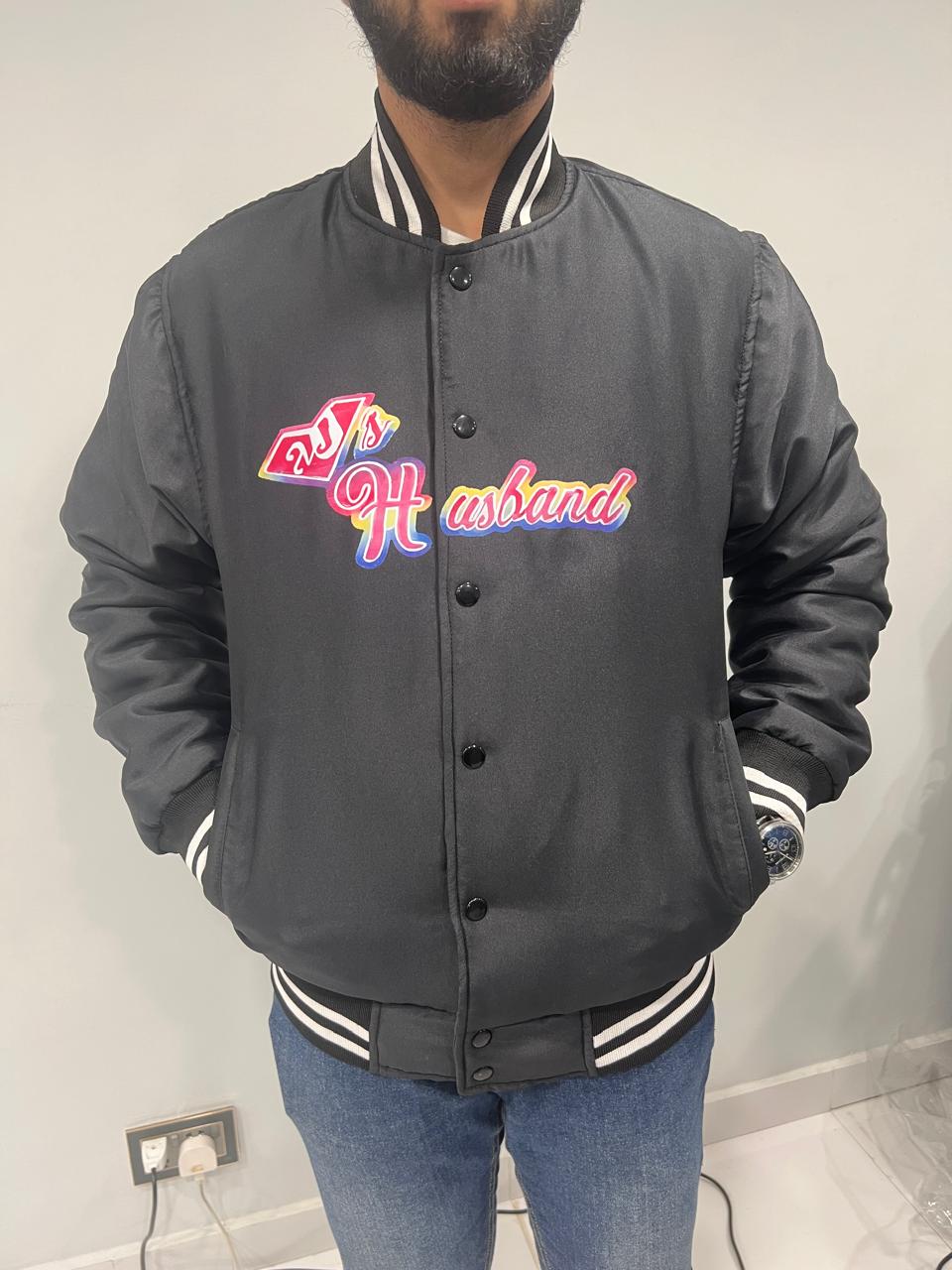 WrestlePalooza Indianapolis CM Punk AJ Lee Husband Black Satin Varsity Jacket